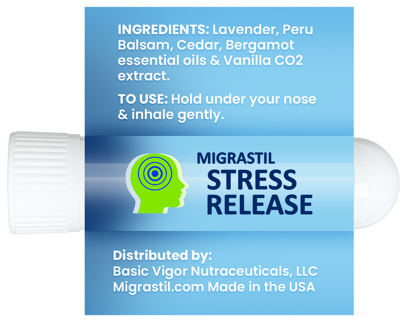 NEW! Migrastil Stress Release Inhaler 2-Pack