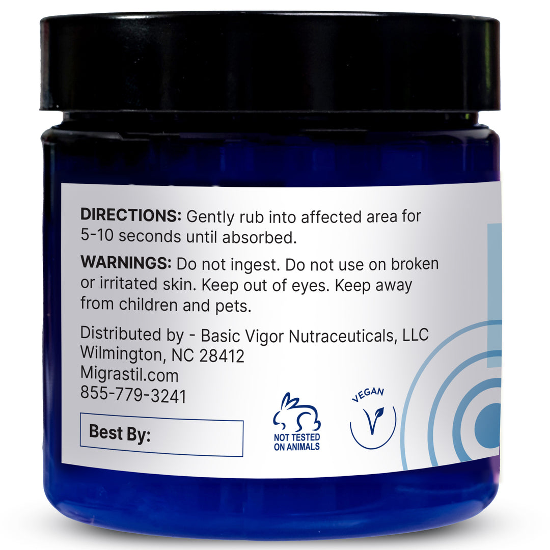 Migrastil Cooling Magnesium Cream – Migrastil Natural Pain Relief