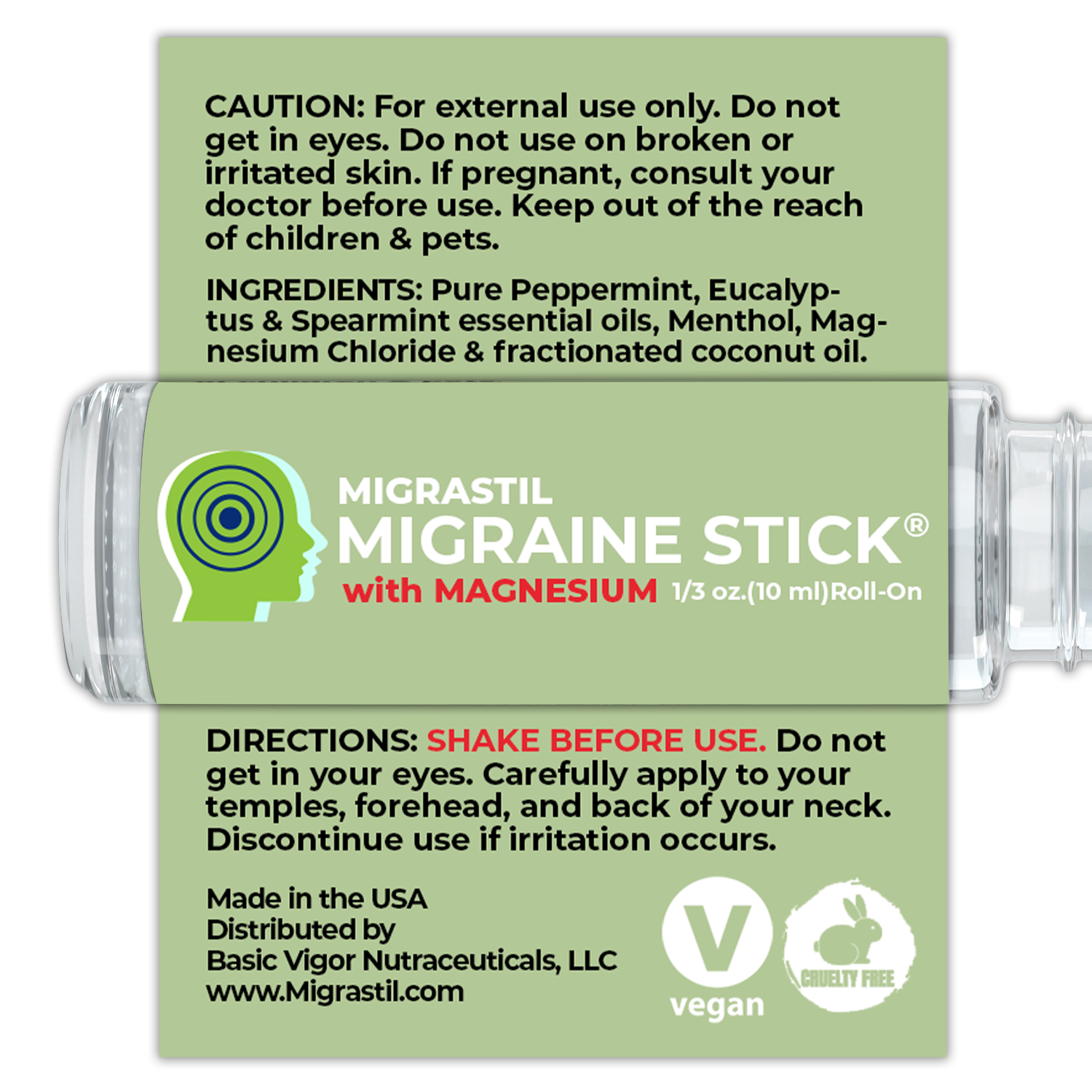  Basic Vigor Migrastil Migraine Stick® 3-Pack from